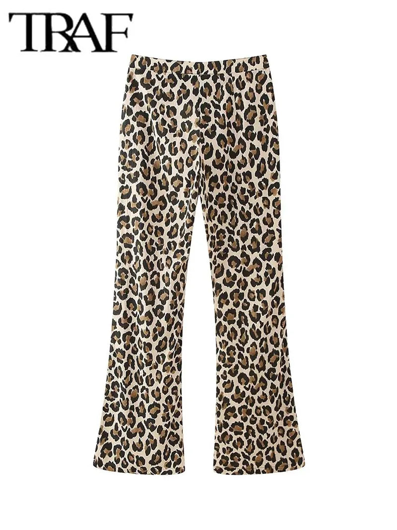 Vintage Leopard Printed Pants