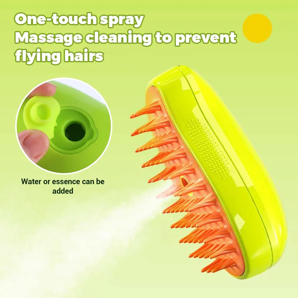 Cat Steam Brush Steamy Dog Brush 3 in 1 Electric Spray Cat Hair Brushes for Massage Pet Grooming Comb Hair Removal Combs