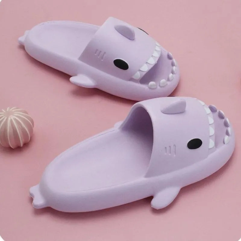 2023 New Summer Shark Slippers Women Slides Men Bathroom Flip Flops Home Anti-Skid Flat Shoes Outdoor Children'S Funny Sandals