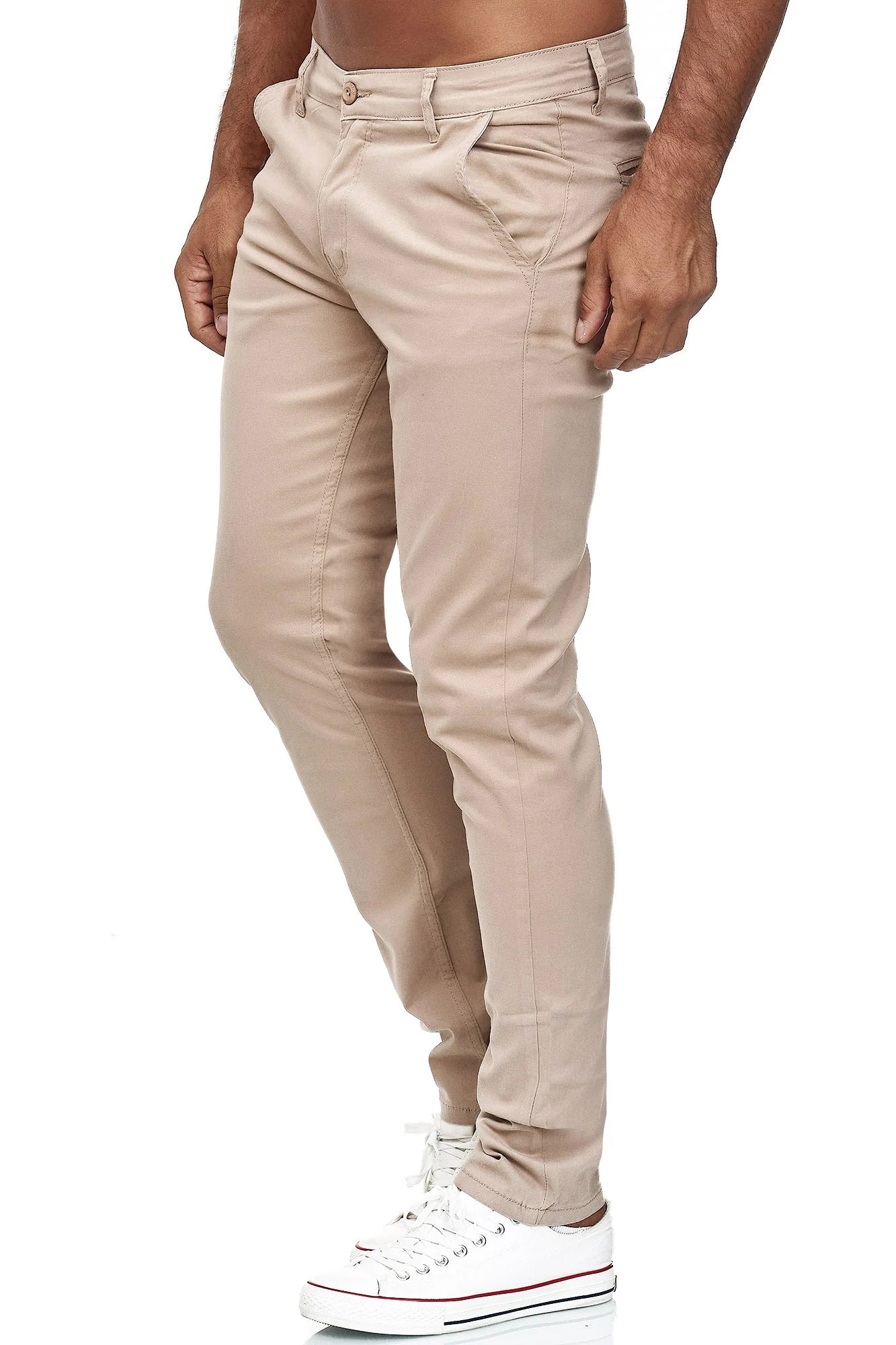 Herren Chino Slim Fit 19530 Beige