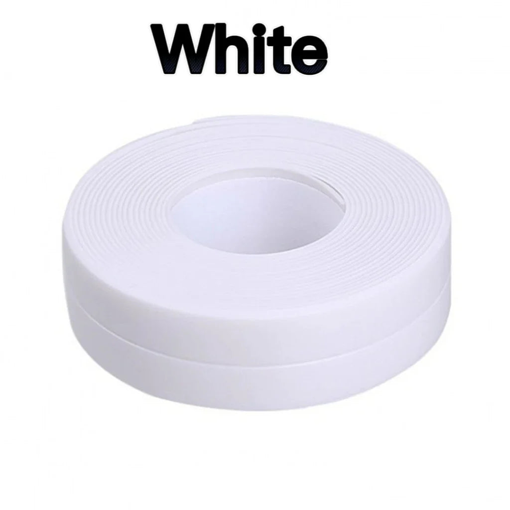 PVC Sealing Strip Tape Bathroom Bath Toilet Caulk Tape Self Adhesive Waterproof Mildew Proof Tapes for Kitchen Sink Wall Corner