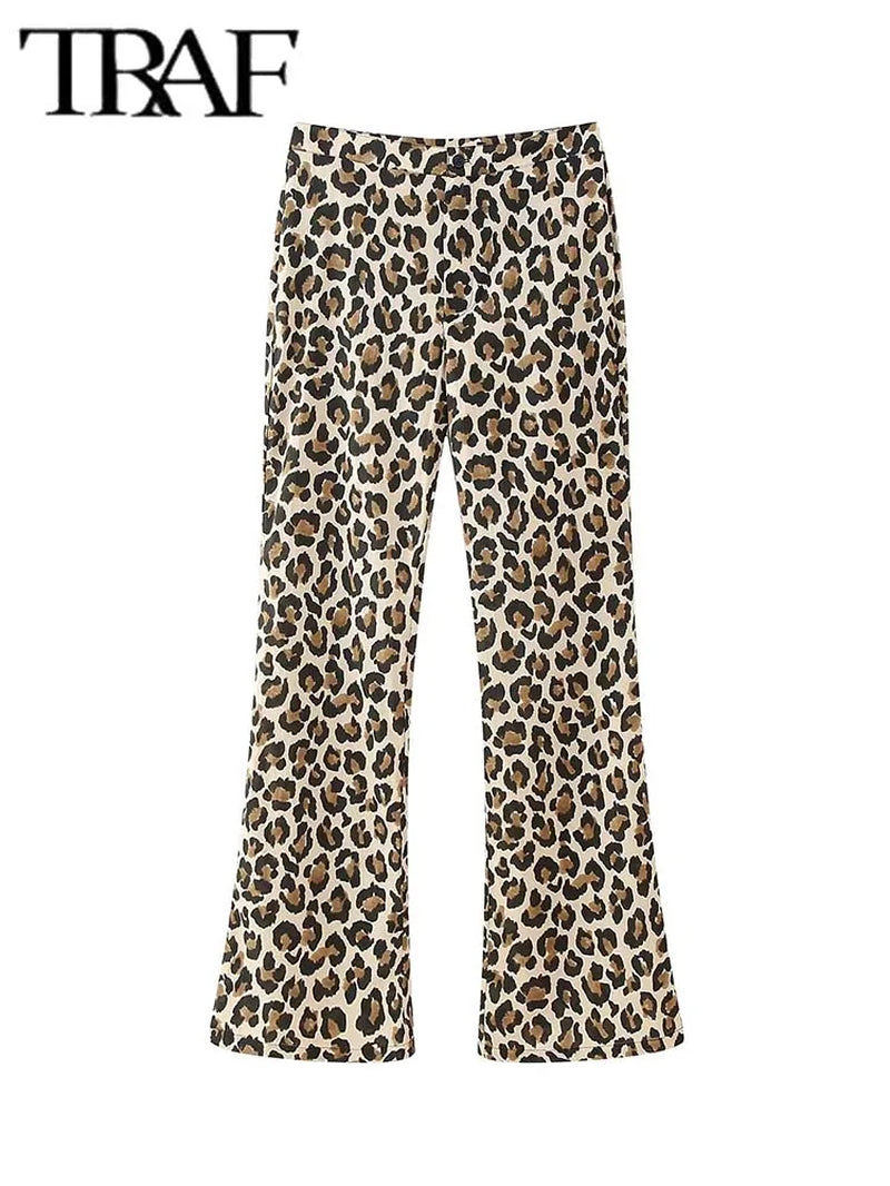 Vintage Leopard Printed Pants