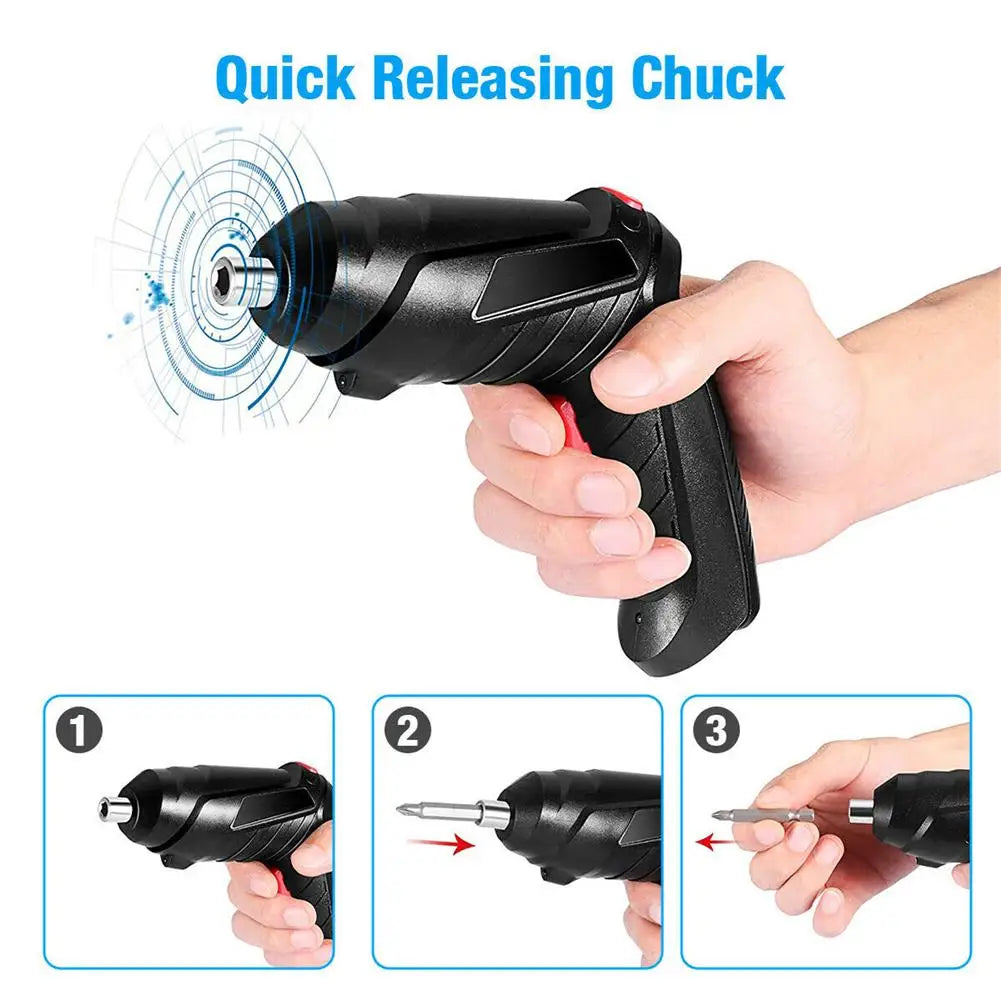 3.6V Power Tools Set Household Maintenance Repair 1800Mah Lithium Battery Mini Household Electric Drill Cordless Screwdriver