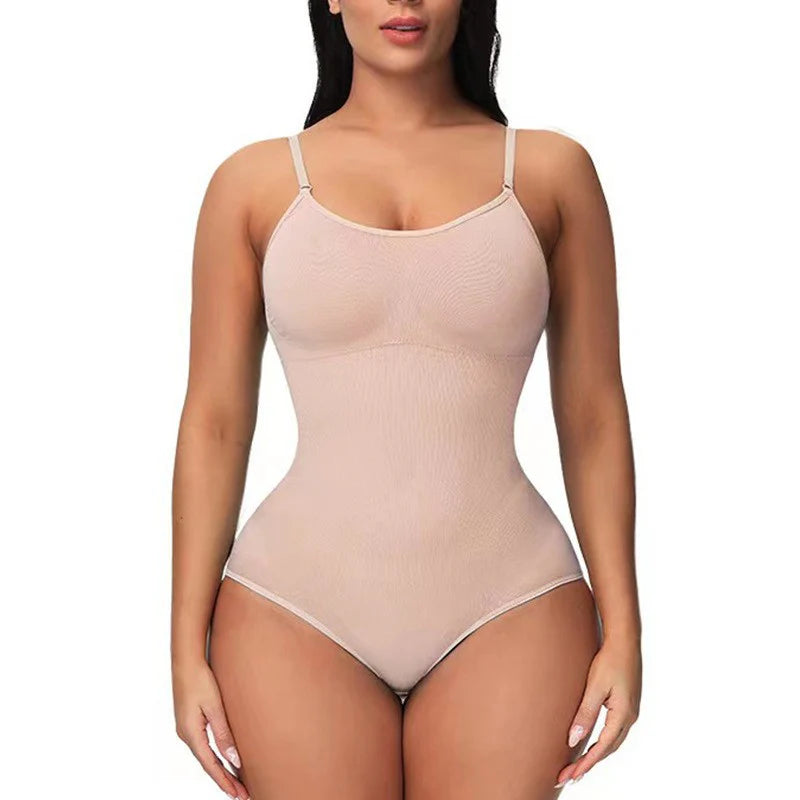 Women'S Suspender Jumpsuit Fashion Casual Seamless Slim Body-Shaping Corsets Bodysuit