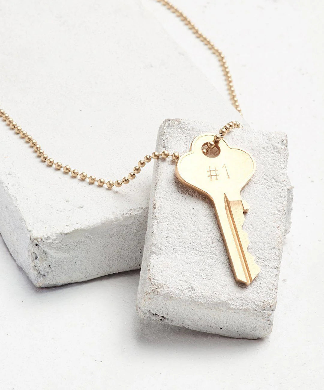 Symbol Classic Ball Chain Key Necklace