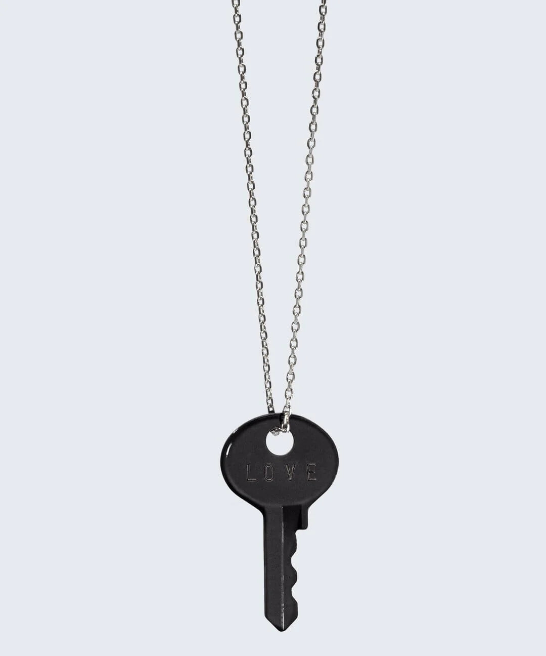 Dainty Key Silver Chain Necklace