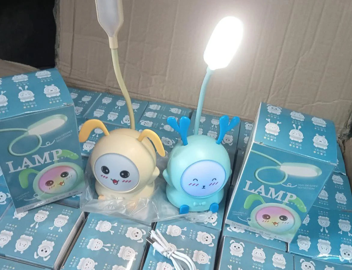 LED Cute Kids Desk Cartoon Lamp Rechargeable