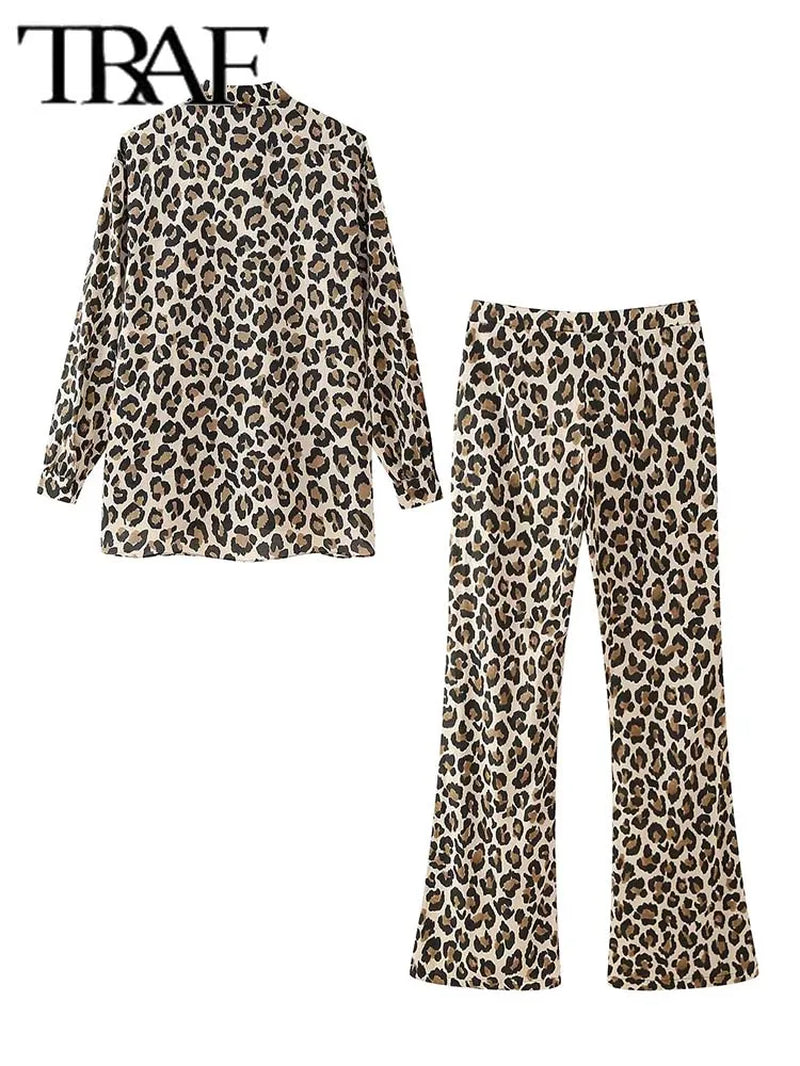 Vintage Leopard Printed Pants