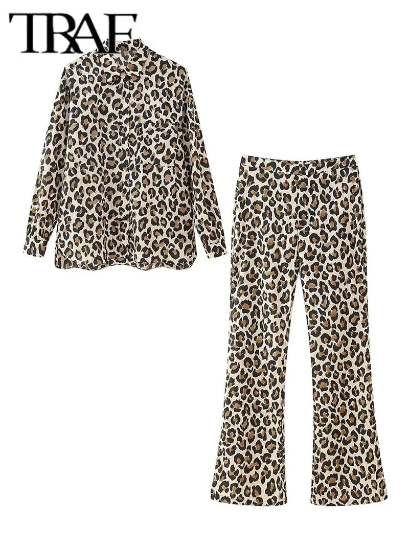 Vintage Leopard Printed Pants