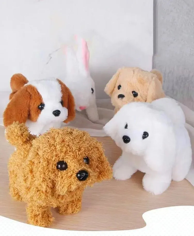 Realistic Plush Simulation Smart Dog Children Toy Can Walking and Call Electric Plush Robot Pet Dog Toddler Christmas Gift