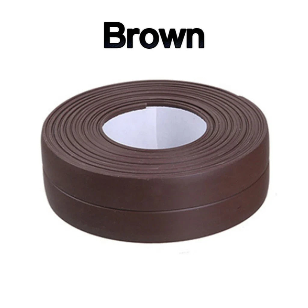 PVC Sealing Strip Tape Bathroom Bath Toilet Caulk Tape Self Adhesive Waterproof Mildew Proof Tapes for Kitchen Sink Wall Corner