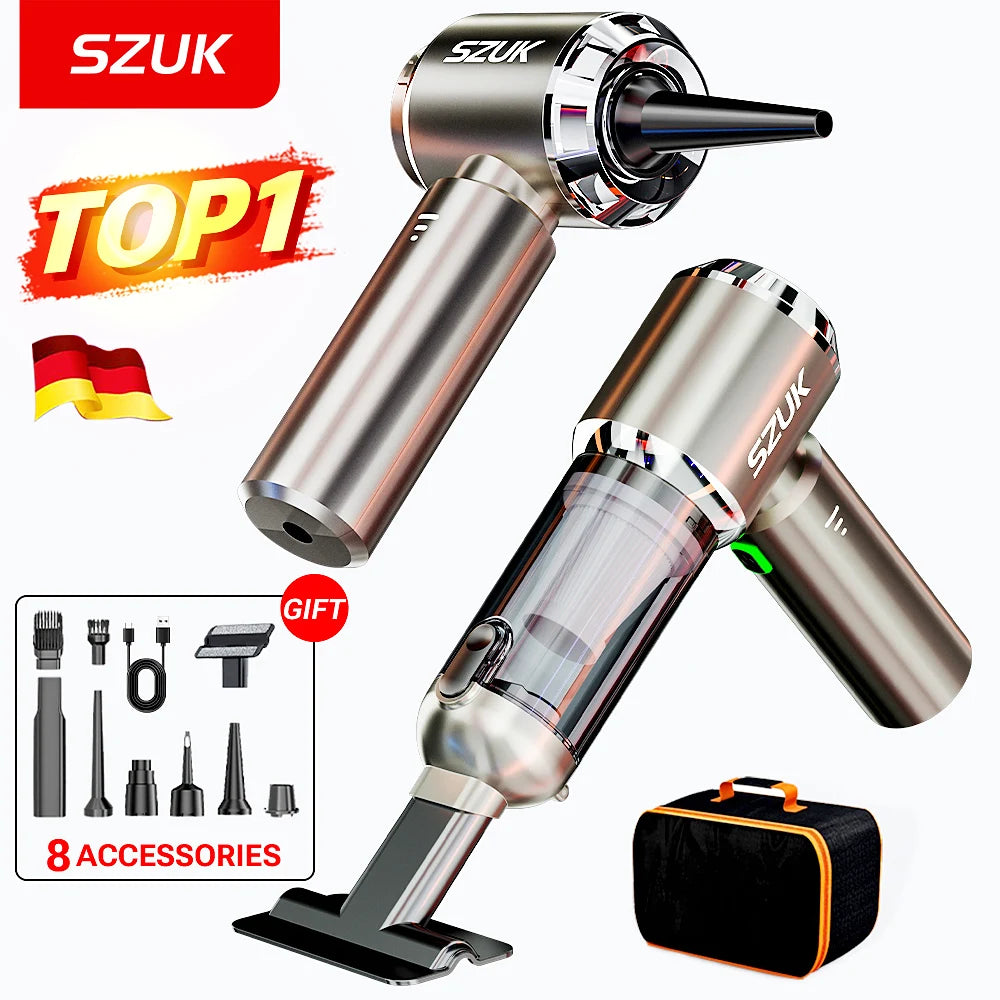 SZUK New Mini Car Vacuum Cleaner 985000Pa Wireless Vacuum Cleaner Powerful Suction Handheld Portable Vacuum Cleaner for car