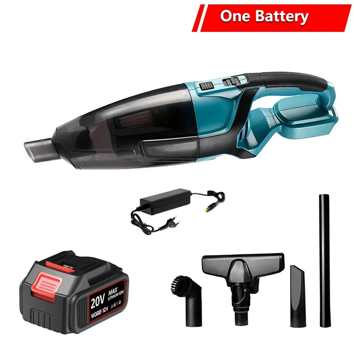 Cordless Handheld Vacuum Cleaner Portable for Hard Floor Carpet Car Pet Hair Cleaning For Makita/WOBERICH 18V Battery