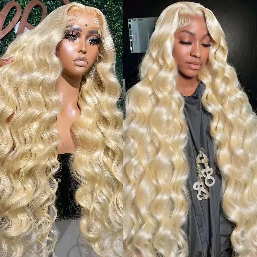 Amber Rose Luxury Platinum Blonde Wig – Sleek, Natural Look