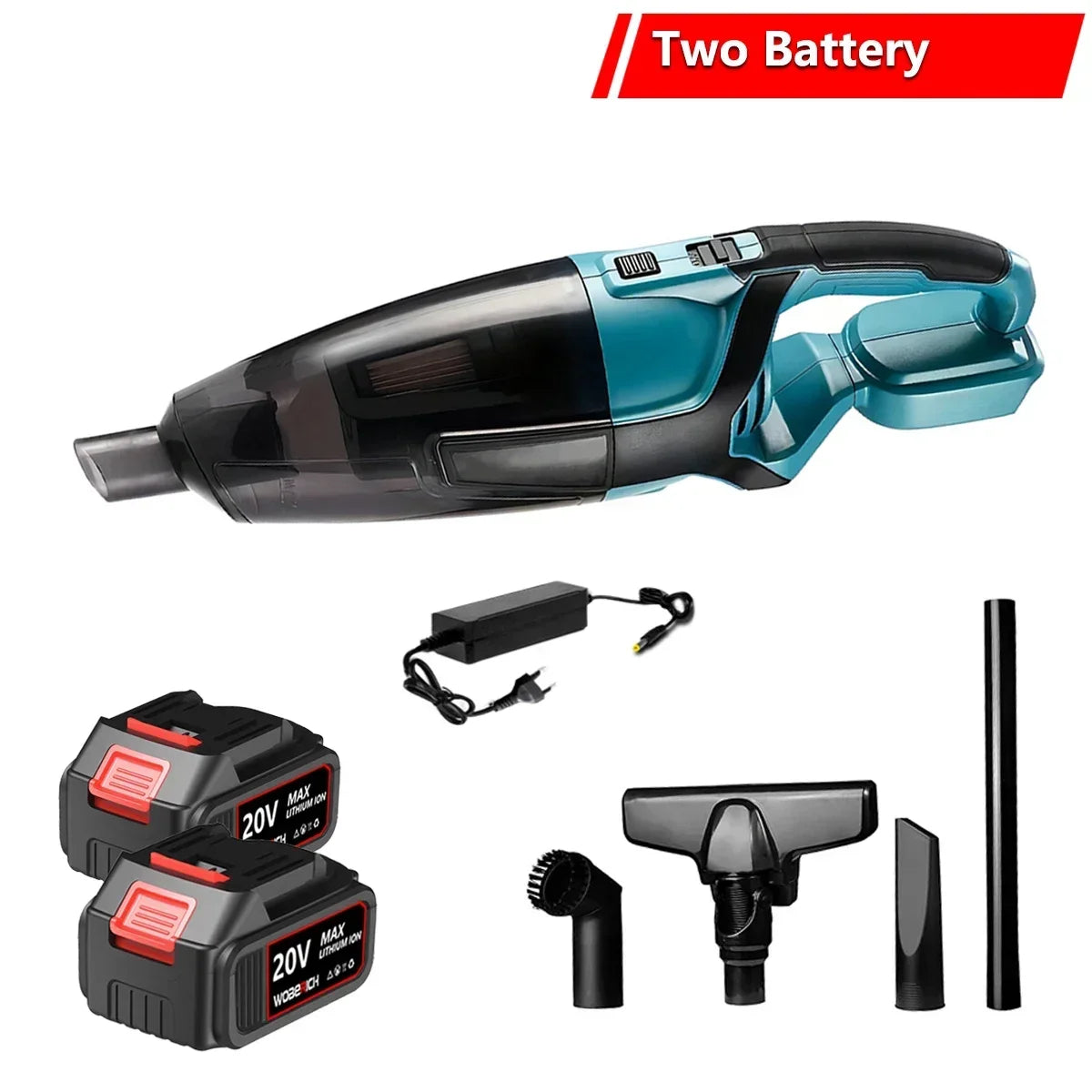 Cordless Handheld Vacuum Cleaner Portable for Hard Floor Carpet Car Pet Hair Cleaning For Makita/WOBERICH 18V Battery