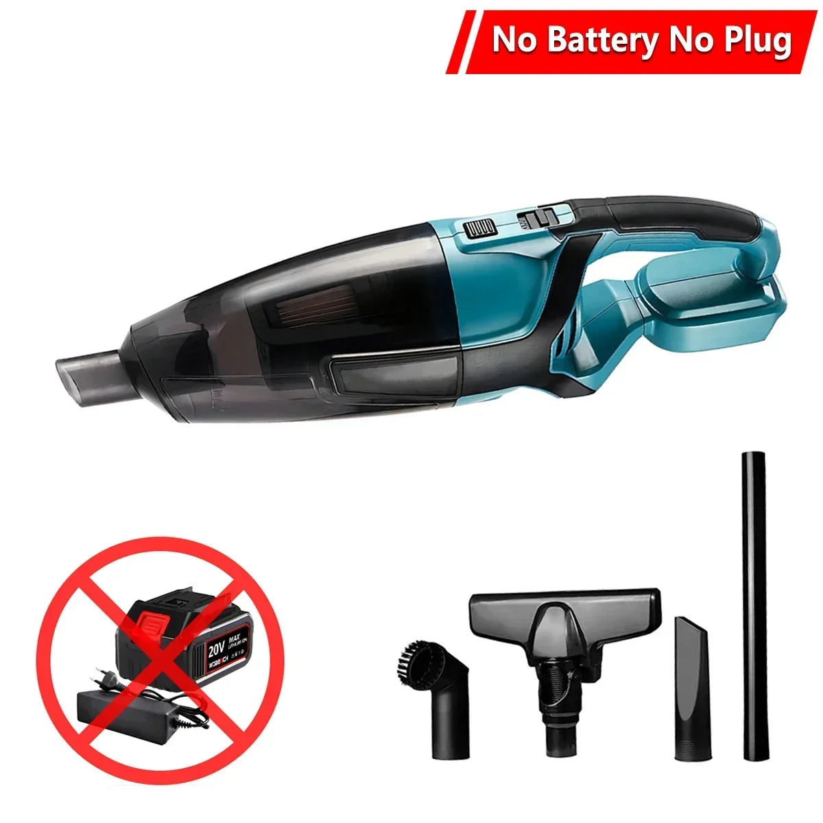 Cordless Handheld Vacuum Cleaner Portable for Hard Floor Carpet Car Pet Hair Cleaning For Makita/WOBERICH 18V Battery