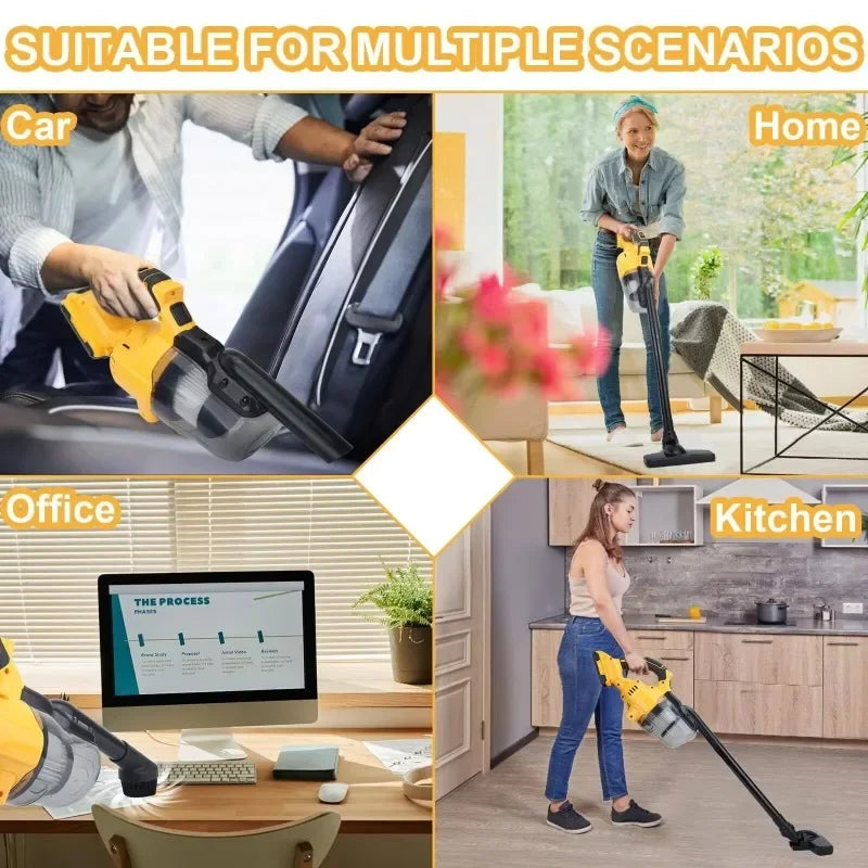 5 in 1 Handheld Electric Vacuum Cleaner with 500W Powerful Motor, 46 CFM Portable Hand Vacuum for Floor, Carpet, Car for Dewalt