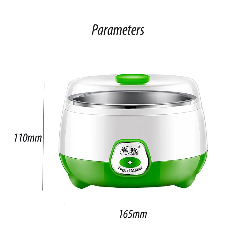 Yogurt Maker Mini Automatic Yogurt Machine Household DIY Yogurt Tools Kitchen Appliances Stainless Steel Tank Appliances Yogurt