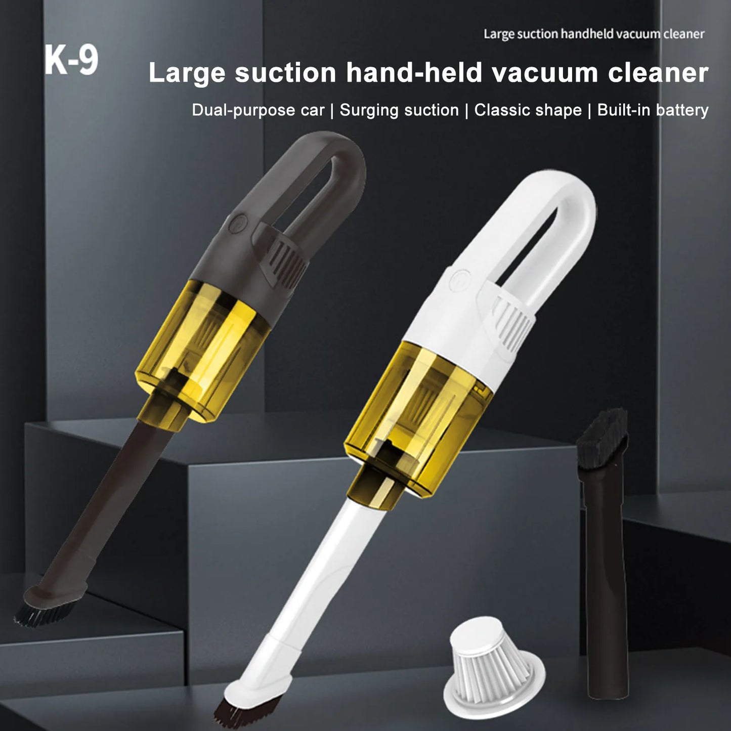 Small Hand Held Vacuum 24000PA High Power Cordless Car Cleaner Portable Vacuum Wireless Mini Dust Busters Car Accessories