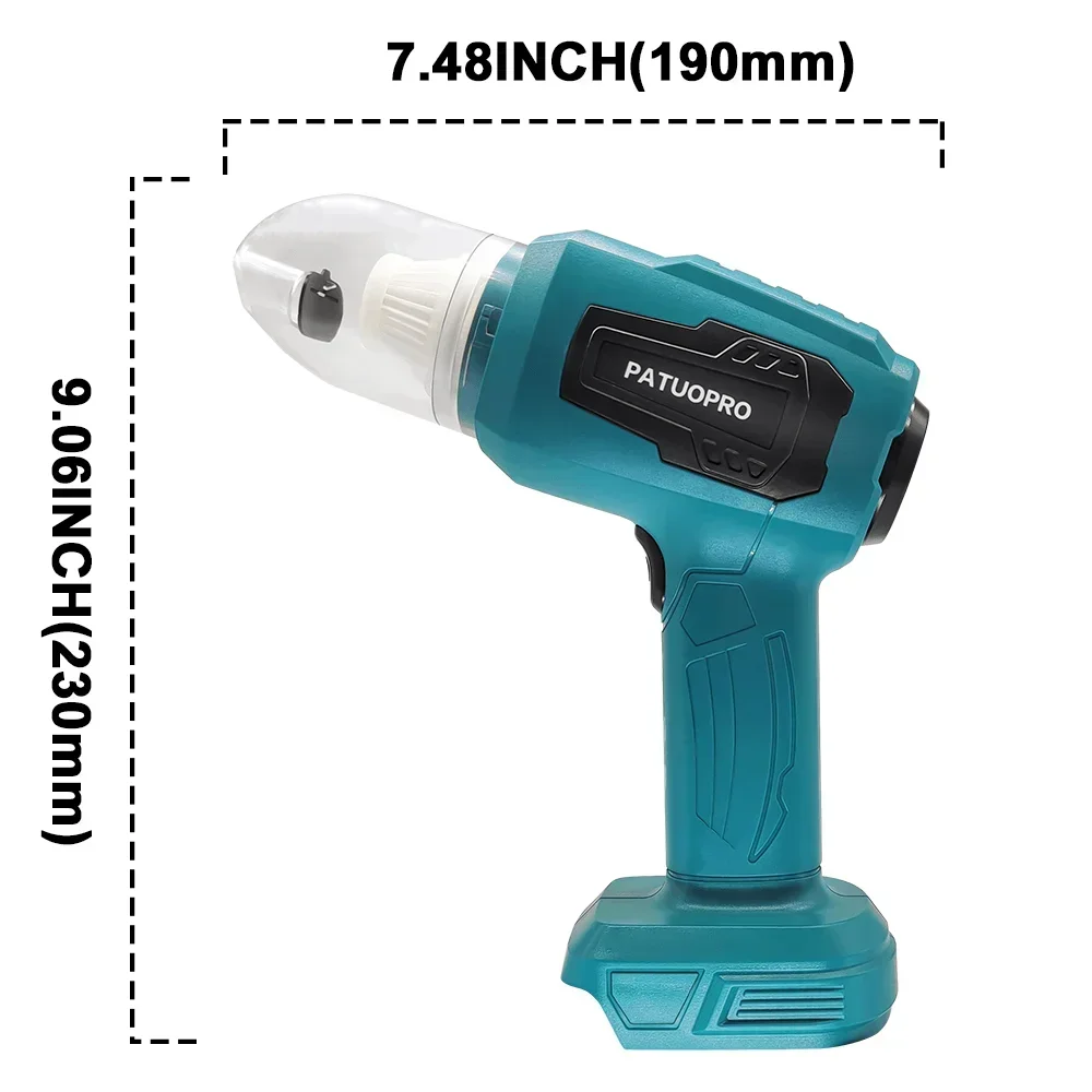 2-in-1 Handheld Vacuum Cleaner 100ML Mini Cordless Dust Collector Car Home Sofa Cleaning Power Tools For Makita 18V Battery