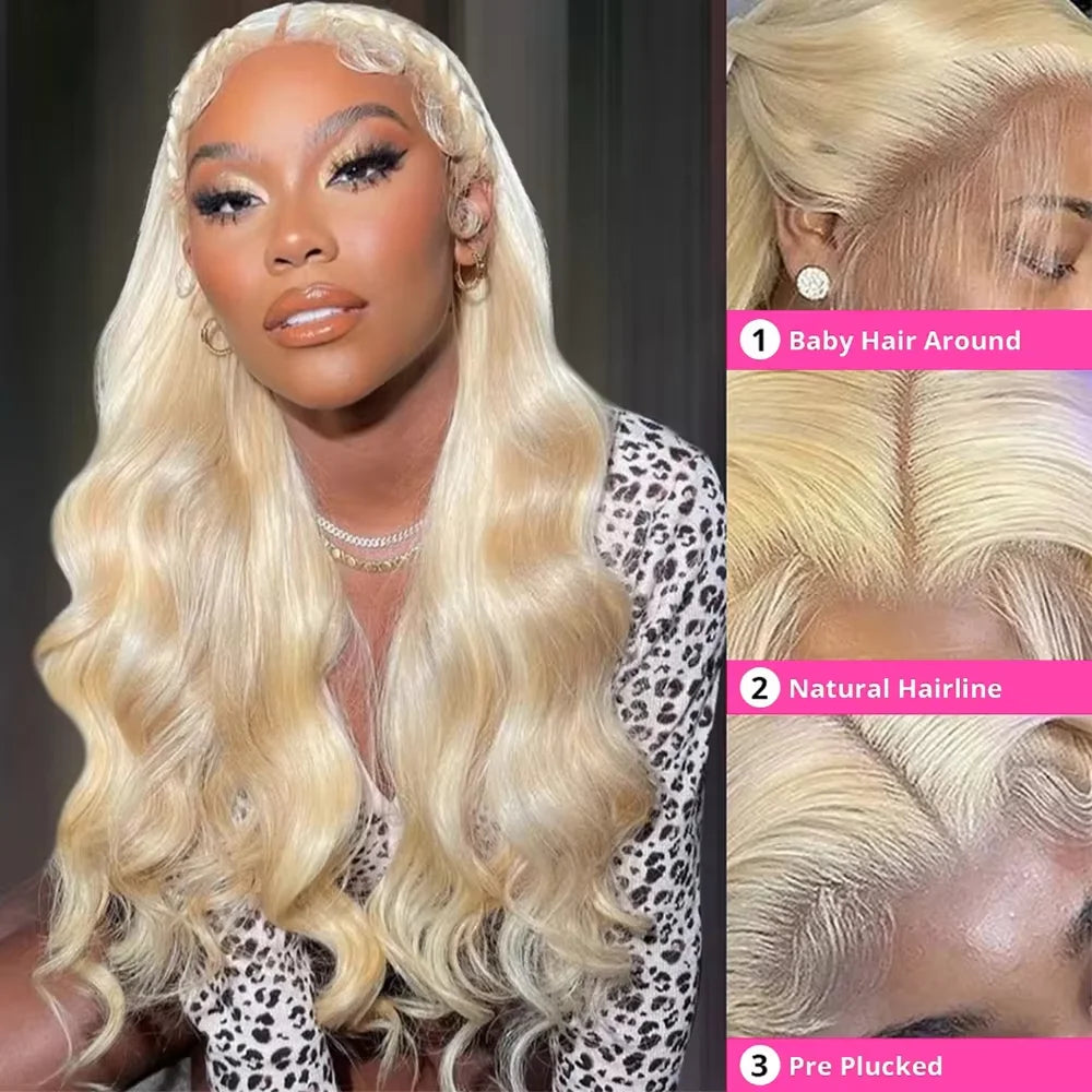 Amber Rose Luxury Platinum Blonde Wig – Sleek, Natural Look