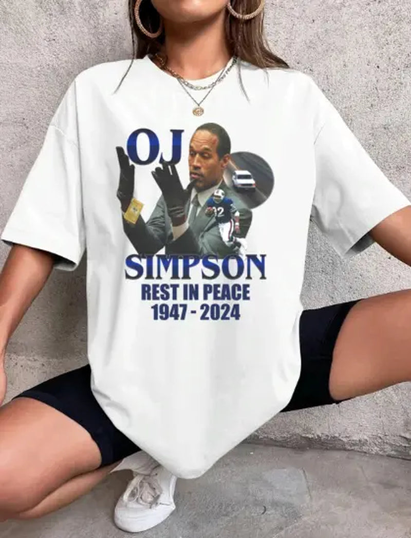 RIP OJ Simpson Shirt- OJ Simpson 1947-2024 Shirt, O.J. the Juice Shirt- RIP OJ Shirt- OJ Simpson Lover Gift- OJ Simpson Fan Shirt- Gloves Don'T Fit Shirt- Memorial Shirt