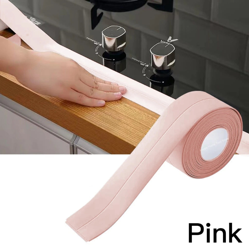 100/200/320Cm Bathroom Kitchen Self Adhesive Sealing Tape Shower Sink Bath Caulk Strip Waterproof Wall Sticker Sink Edge Tapes