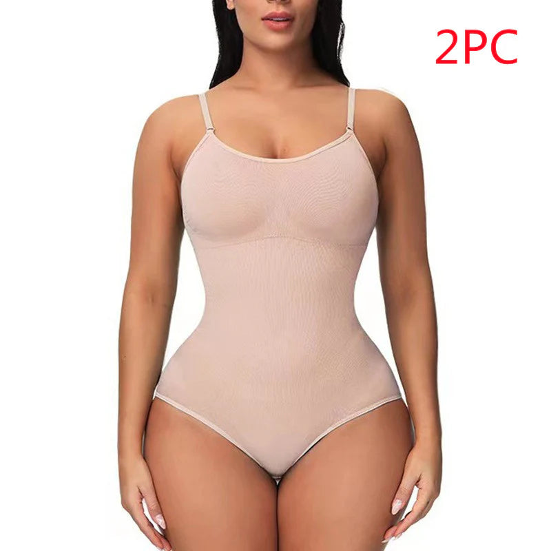 Women'S Suspender Jumpsuit Fashion Casual Seamless Slim Body-Shaping Corsets Bodysuit