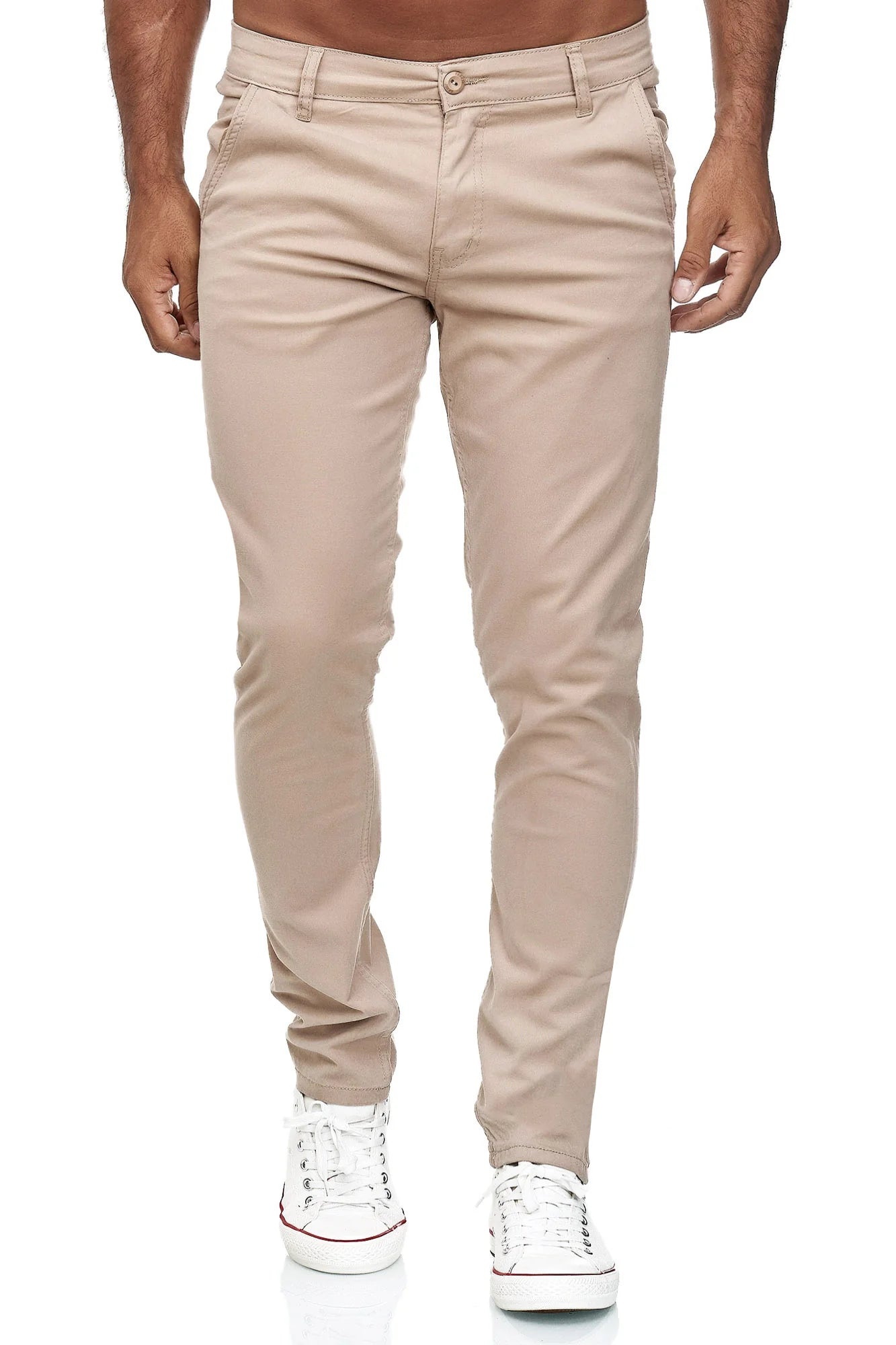 Herren Chino Slim Fit 19530 Beige