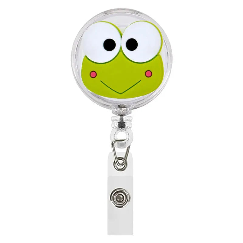 Cartoon Animals Giraffe Koala Retractable Nurse Doctor Badge Reel Clips Hospital Medical Students ID Name Card Holder