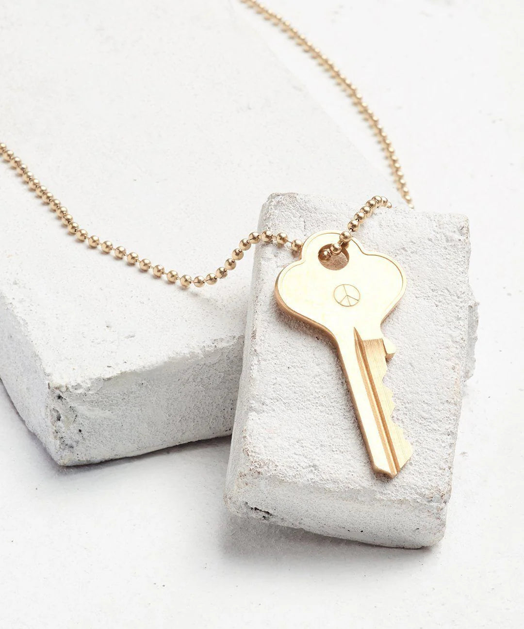 Symbol Classic Ball Chain Key Necklace