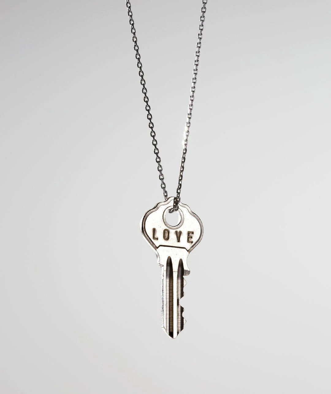 Dainty Key Silver Chain Necklace