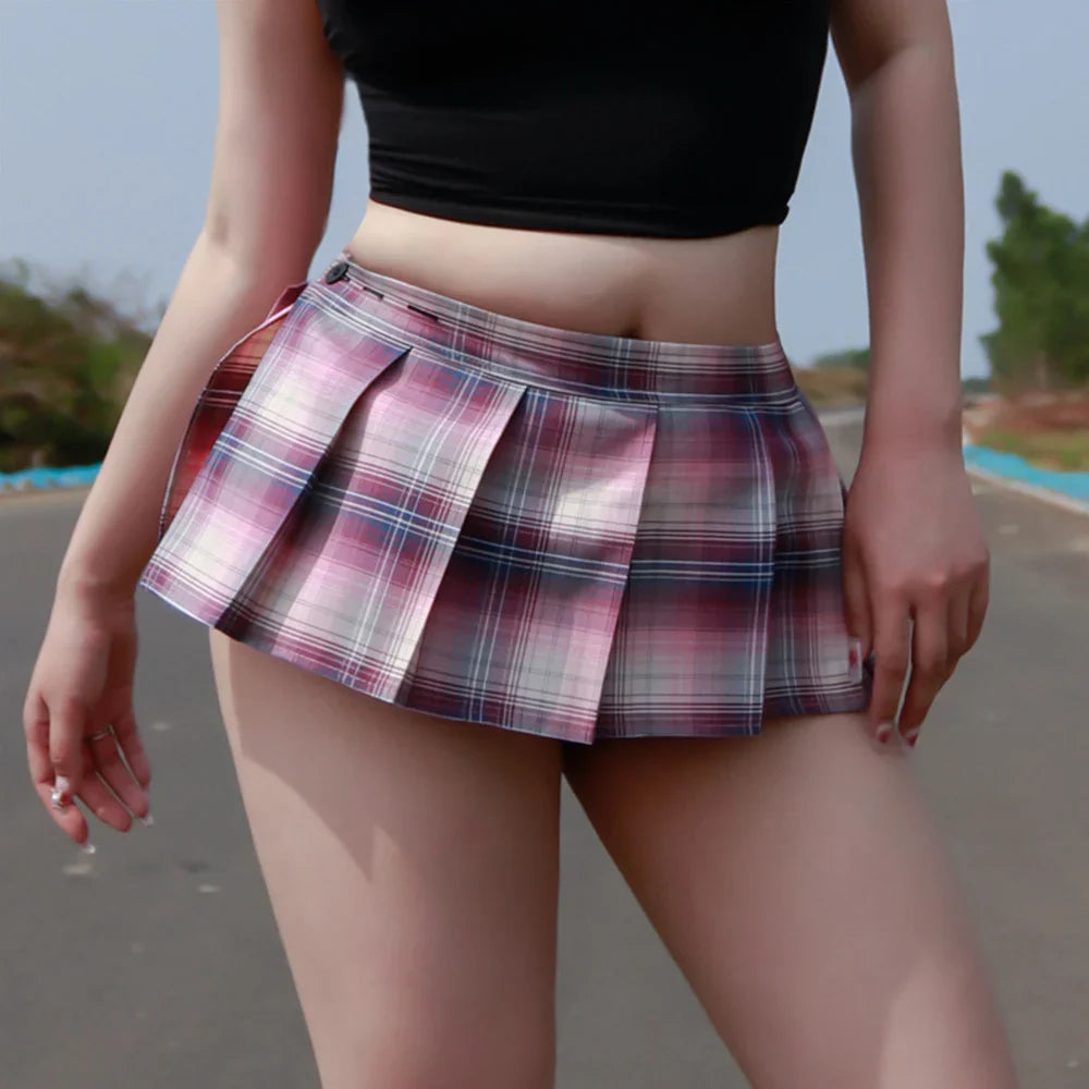 2022 New Women Pleated Skirt Sexy Mini Skirts High Waist Preppy Girls Dance Mini Skirt Student a Line Harajuku Sexy Japan Skirt