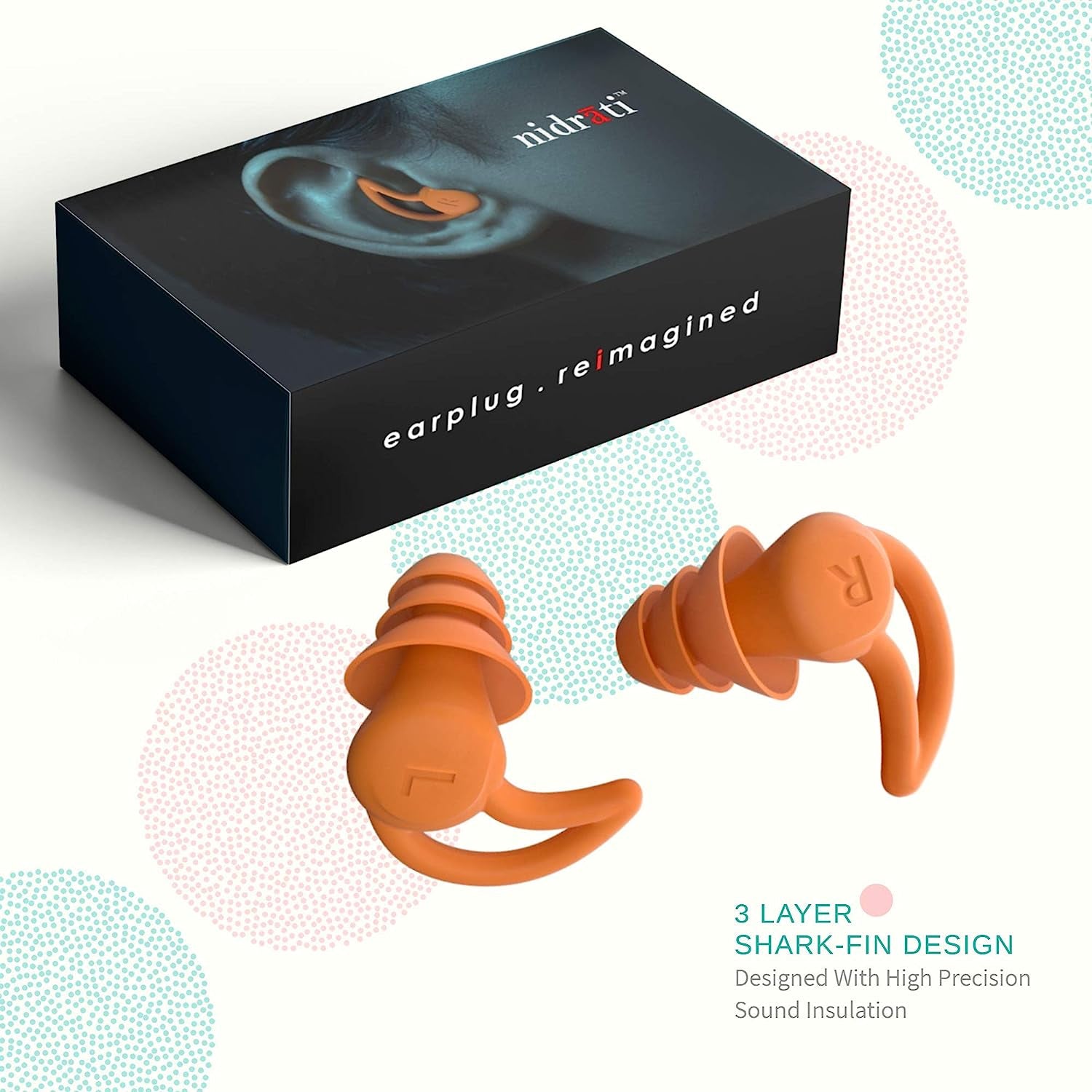 ™ 2022 Earplugs for Sleeping, Reusable Sleeping Earplugs, Sleep Earplugs,Earplugs for Noise Cancelling, Studying, Traveling (Orange)