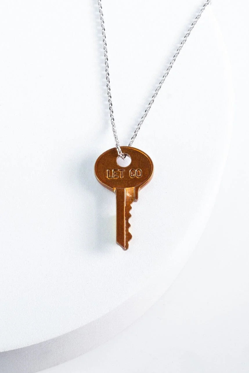 Dainty Key Silver Chain Necklace