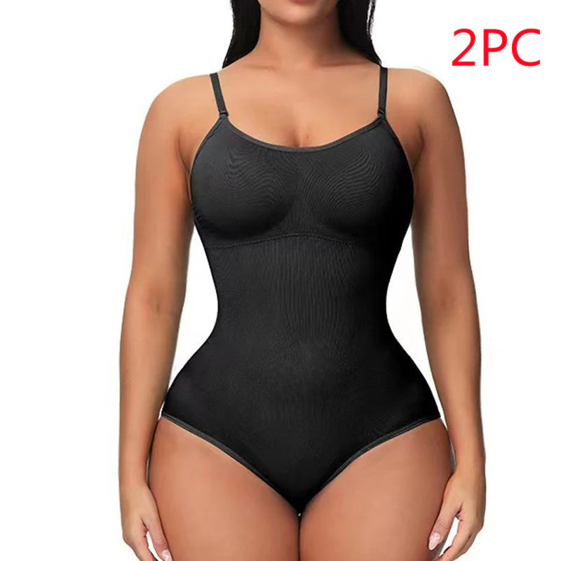 Women'S Suspender Jumpsuit Fashion Casual Seamless Slim Body-Shaping Corsets Bodysuit